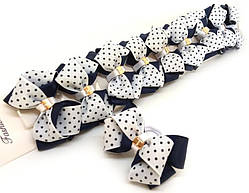 Гумки для волосся Бантик з пряжкою 10 шт