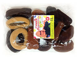 Гумки для волосся з нейлону 12 шт