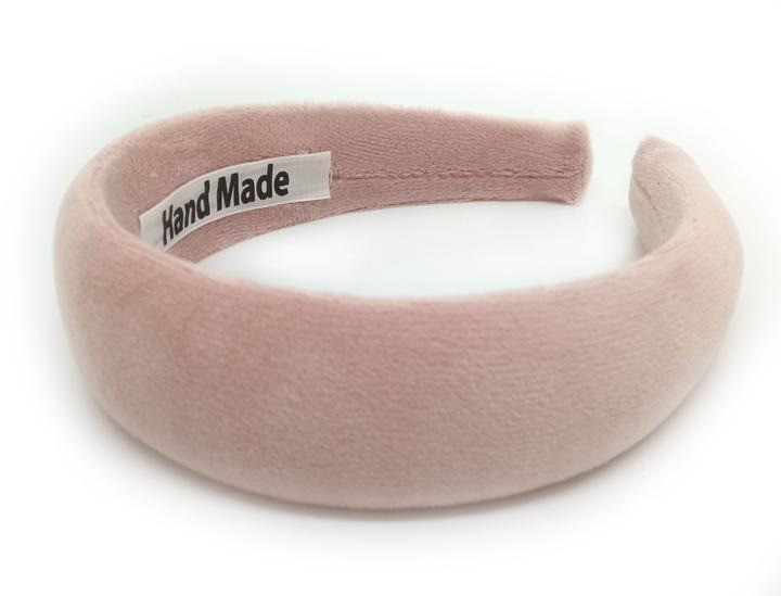 Персиковий широкий обруч для волосся, фото 1