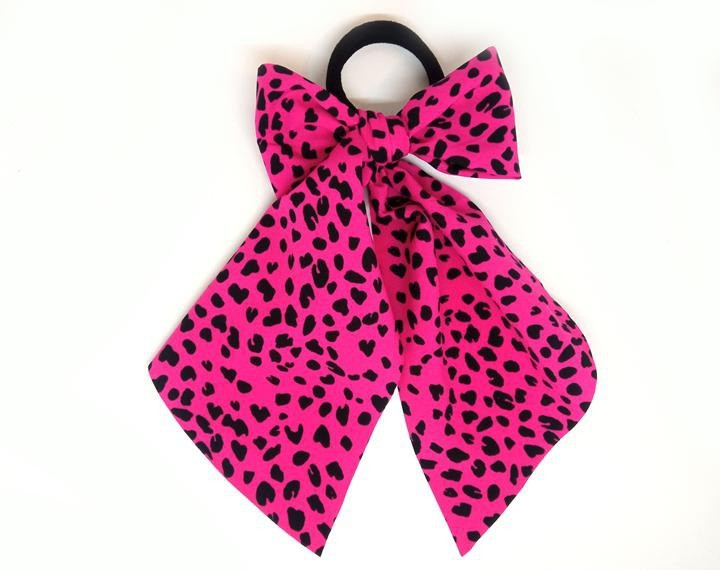 Малинова пов'язка для дівчинки на гумці, фото 1