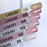 Однофазний рожевий гель DIS Nails Liquid Gel #2, 28 г, фото 5