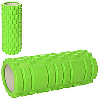 Массажер рулон для йоги, ЕVA, размер 33-14см, зеленый, MS0857-GR