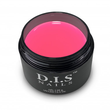 Однофазний яскраво-рожевий гель DIS Nails Liquid Gel #4, 28 г, фото 1