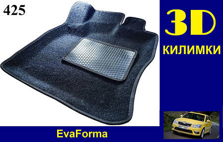 3D килимки EvaForma на Skoda Octavia A5 '04-13, ворсові килимки, фото 2