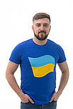 Чоловіча патріотична футболка з прапором України, фото 4