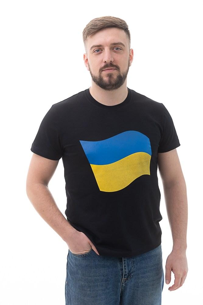Чоловіча патріотична футболка з прапором України