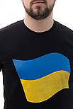 Чоловіча патріотична футболка з прапором України, фото 2