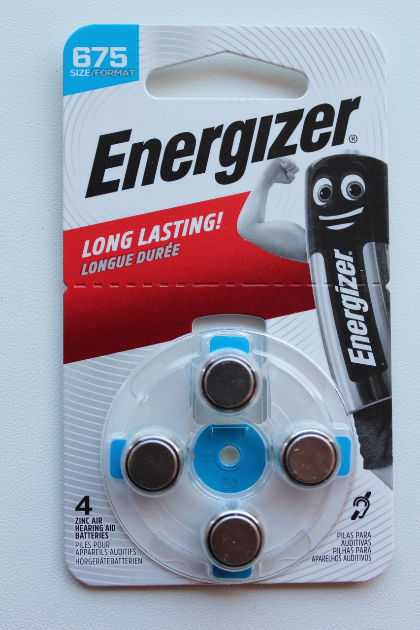 Батарейка ENERGIZER 1,45V ZA 675 PR44 для слухових апаратів, ціна за блістер (4 шт.), фото 1
