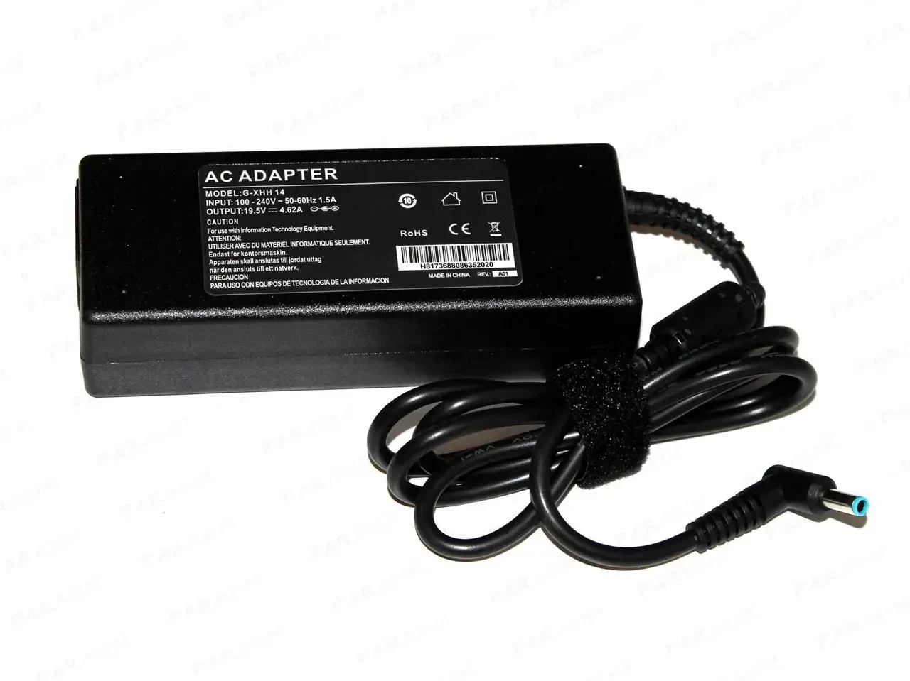 Заряджання, блок живлення для ноутбуків HP 19.5 V 4,62 A 4,5x3,0, фото 1