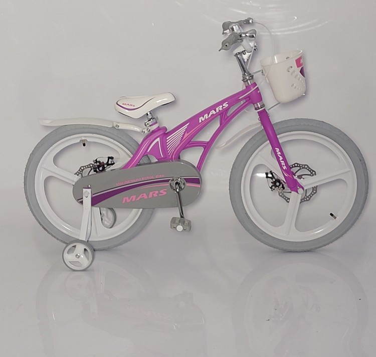 Дитячий велосипед "MARS-1" 20д Суперлегкий Рожево-сірий