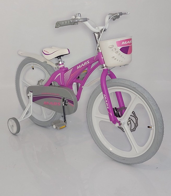 Детский Велосипед "MARS" 20д Суперлегкий Розово-серый