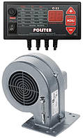 Блок управління Polster C-11 + вентилятор DP-02 для твердопаливних котлів