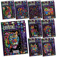 Игровой набор творчества кристаллическая мозаика "Crystal Mosaic" CRM-01-01,02,03,04-10