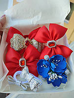 Набор бантиків для дівчаток на резинках або на заколках 450 грн