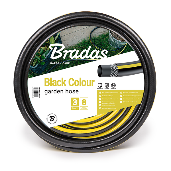 Шланг для поливання Black Colour 3/4" (19 мм) — 25 м Bradas Польща