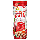 Happy Family Organics, кільця з суперфудами, органічний злаковий снек, полуниця та буряк, 60 г (2,1 унції)