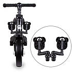 Біговел велосипед дитячий від 2 років з педалями / Каталка велобіг для дітей триколісний Kidwell 3в1 PICO Black, фото 3