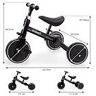 Біговел велосипед дитячий від 2 років з педалями / Каталка велобіг для дітей триколісний Kidwell 3в1 PICO Black, фото 7