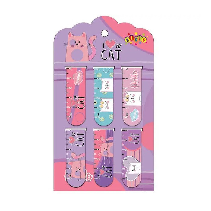 Набір магнитних закладок "My cat" 6 шт. 13482