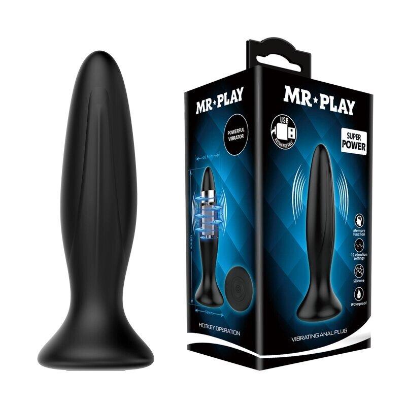 Анальний стимулятор з вібрацією MR PLAY, BI-040082-MR