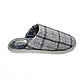 Домашні кімнатні тапочки Jomix клітинка сірі закриті, фото 2