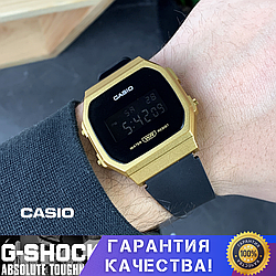 Чоловічий годинник CASIO G-Shock A168 Gold класичні касіо джи шок золоті