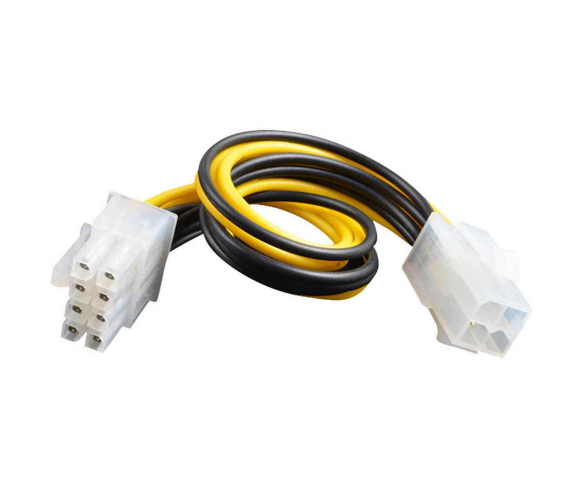 Кабель перехідник живлення для процесора 4 pin - 8 pin 0.1 м