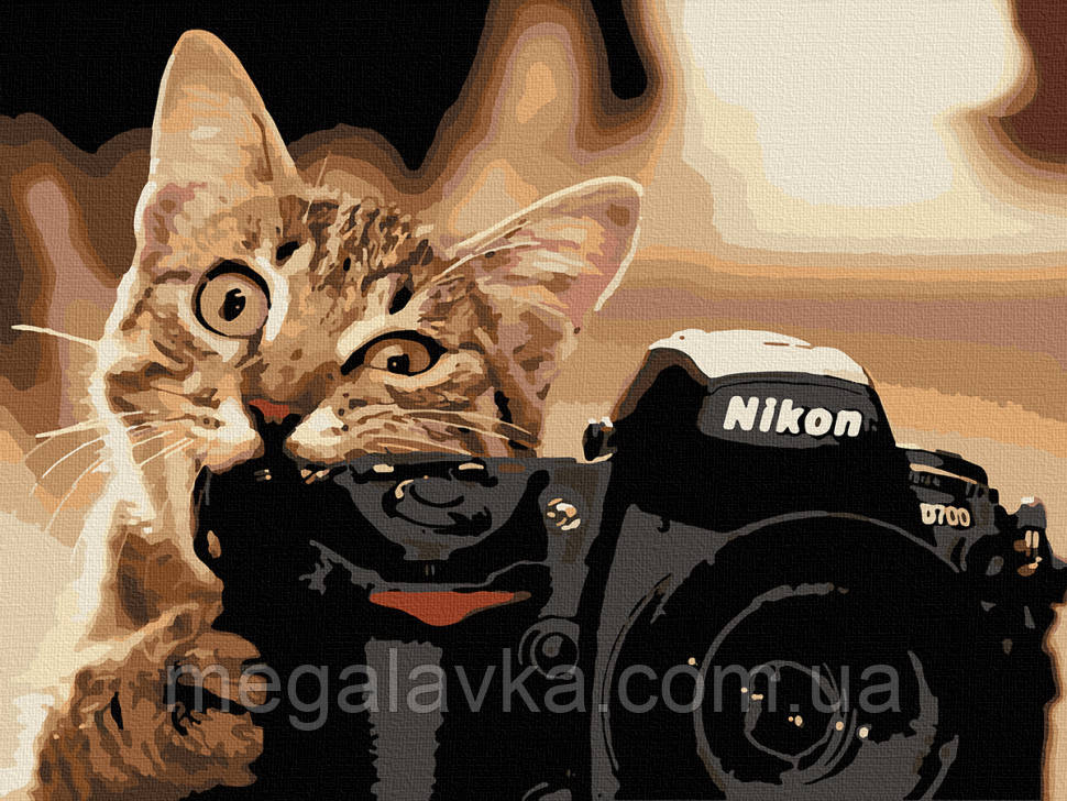 Картина по номерам. Art Craft "Пушний фотограф" 40*50 см 11608-AC - MegaLavka