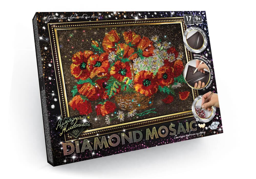 Набір для творчості "Алмазний живопис Diamond mosaic", 10 різновидів, бол., в кор. 47*37*3см (10 шт.)
