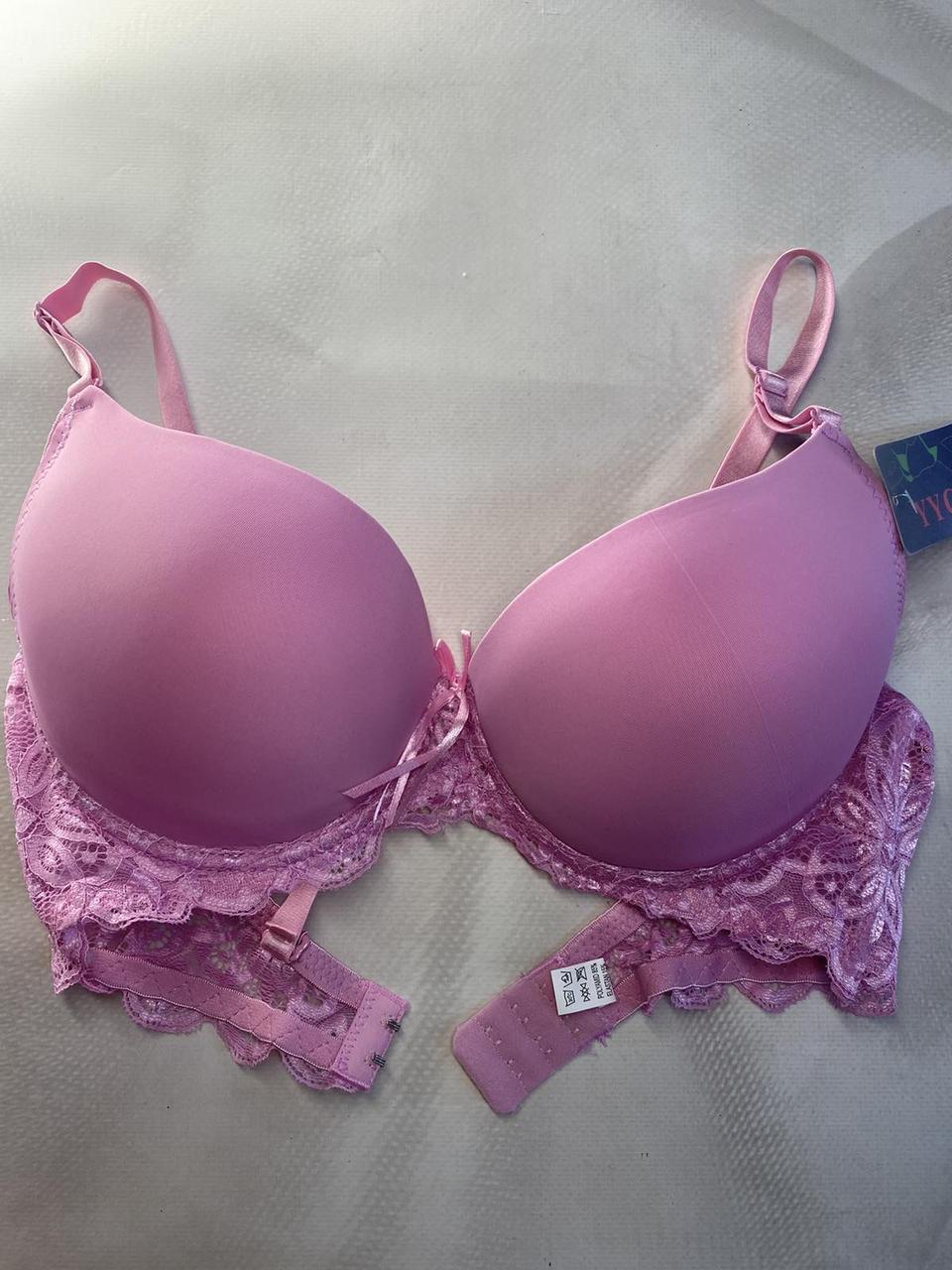 Бюстгальтер гладкий пудровий YYG чашка C 66144-5, фото 1