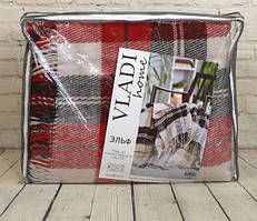 Вовняний плед Vladi Ельф (Владі) Червоний 170х210 Вовна Нова Зеландії 70% (3035)