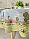 Гобеленова скатертина кругла на стіл 160 см Чудовий день LiMaSo, фото 3