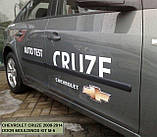Молдинги на двері для Chevrolet Cruze 2008-2016, фото 2
