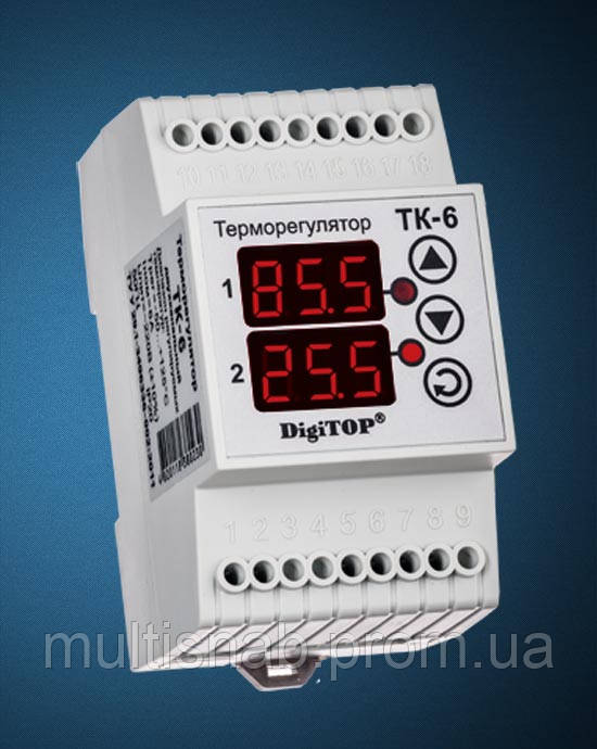 Терморегулятор двухканальный ТК-6 Диджитоп [Digitop] - фото 1 - id-p255904666