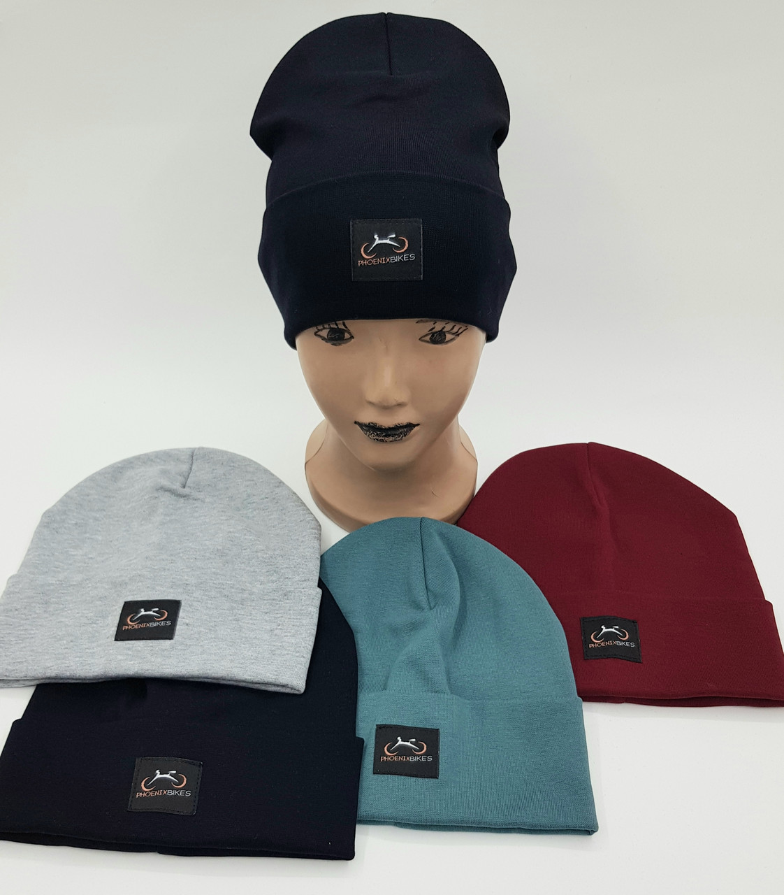 Шапка трикотажна для хлопчика подвійна р 52-54 оптом