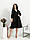 Жіноче однотонне плаття з льону напівбатал 50-60, колір уточнюйте під час замовлення, фото 8