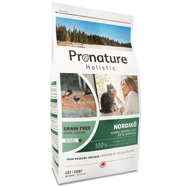 Сухий корм для котів Pronature Holistic Nordiko (Пронатюр Холістик Норд), беззерновий, індичкою з ягодами, 6 кг, фото 1