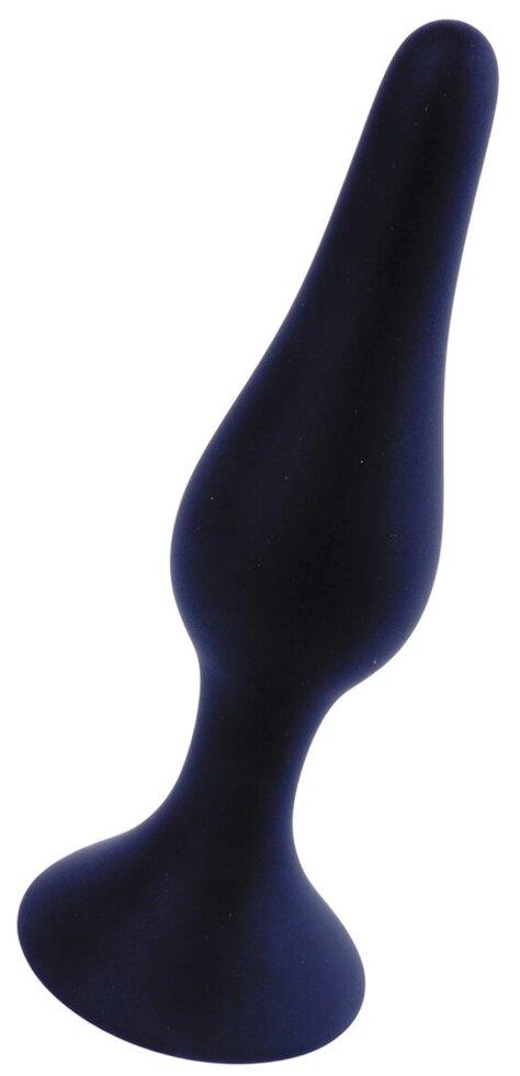 Чорна анальна пробка з присоскою Silicone Plug Black - Extra Large