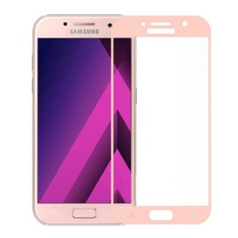 Захисне скло для Samsung Galaxy A3 SM-A320F рожеве