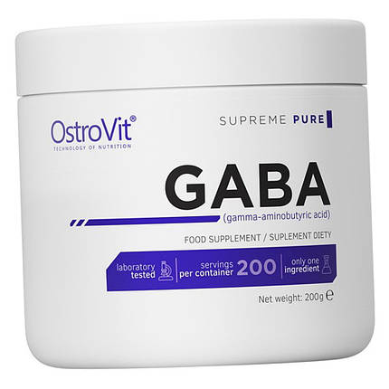 Габа Гамма-аміномасляная кислота OstroVit Gaba 200 g, фото 4