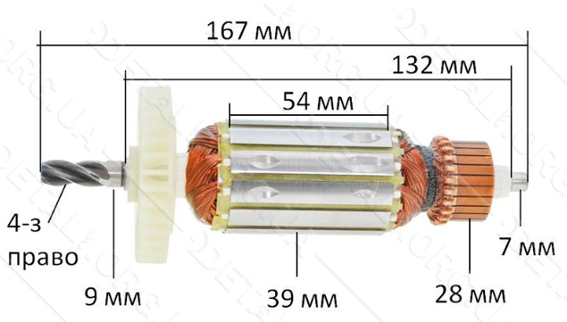 Якір для дрилі Wintech 1100