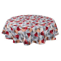 Гобеленова скатертина кругла на стіл LiMaSo GEO167