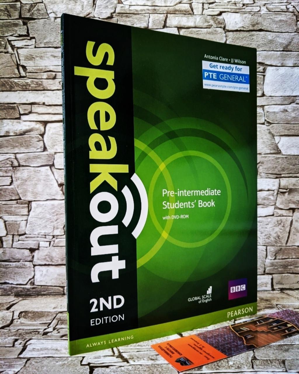 Книга "Speak Out 2nd Pre-Intermediate student's Book" +DVD Pearson Англійська для дорослих