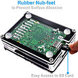 Чохол Miuzei для Raspberry Pi 4 B з 30-мм вентилятором, блок живлення Pi 4 Model B 5V 3A Type-C, фото 5