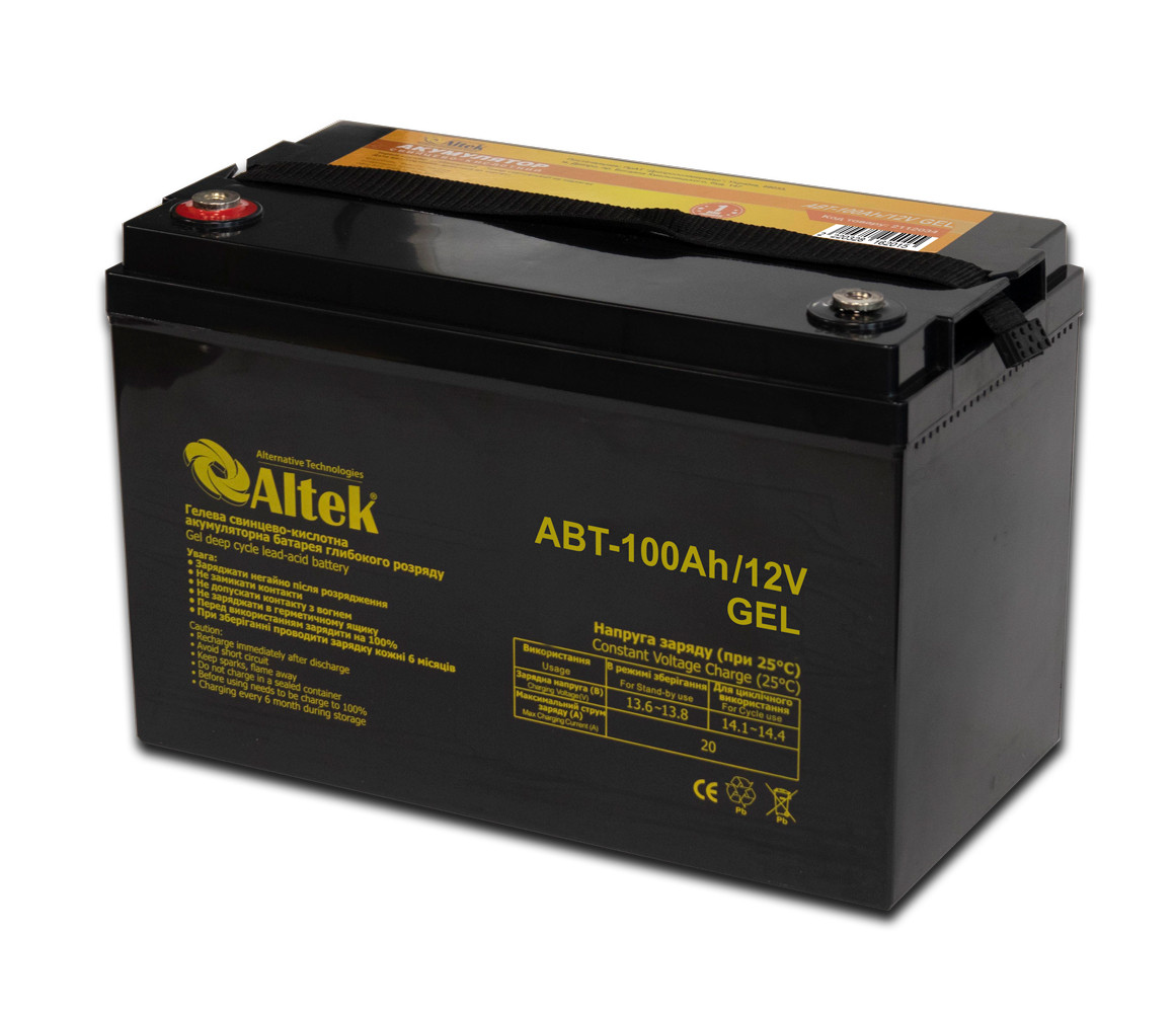 Акумуляторна батарея Altek ABT-100Аh/12V GEL, 100 А·год 12 В