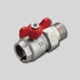 Кран кульовий прямої з американкою В-Н 1/2", TIEMME (Італія)