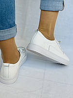 K.lasiya. Жіночі кеди-кросівки білі на платформі. Натуральна шкіра. Розмір 35 36 38 39, фото 6