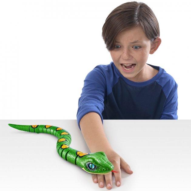 Интерактивная роботизированная игрушка серии Robo Alive "Зеленая змея" - фото 3 - id-p1592893562