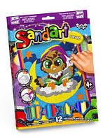 Дитяча картина з кольорового піску Danko Toys Sandart Совушка SA-02-06