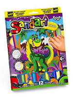 Детская картина из цветного песка Danko Toys Sandart Динозаврик SA-02-10
